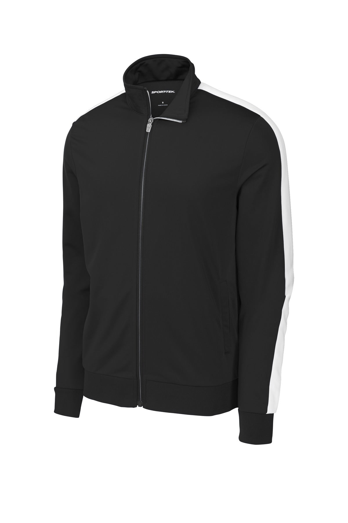 Sport-Tek Tricot Sleeve Stripe Track Jacket