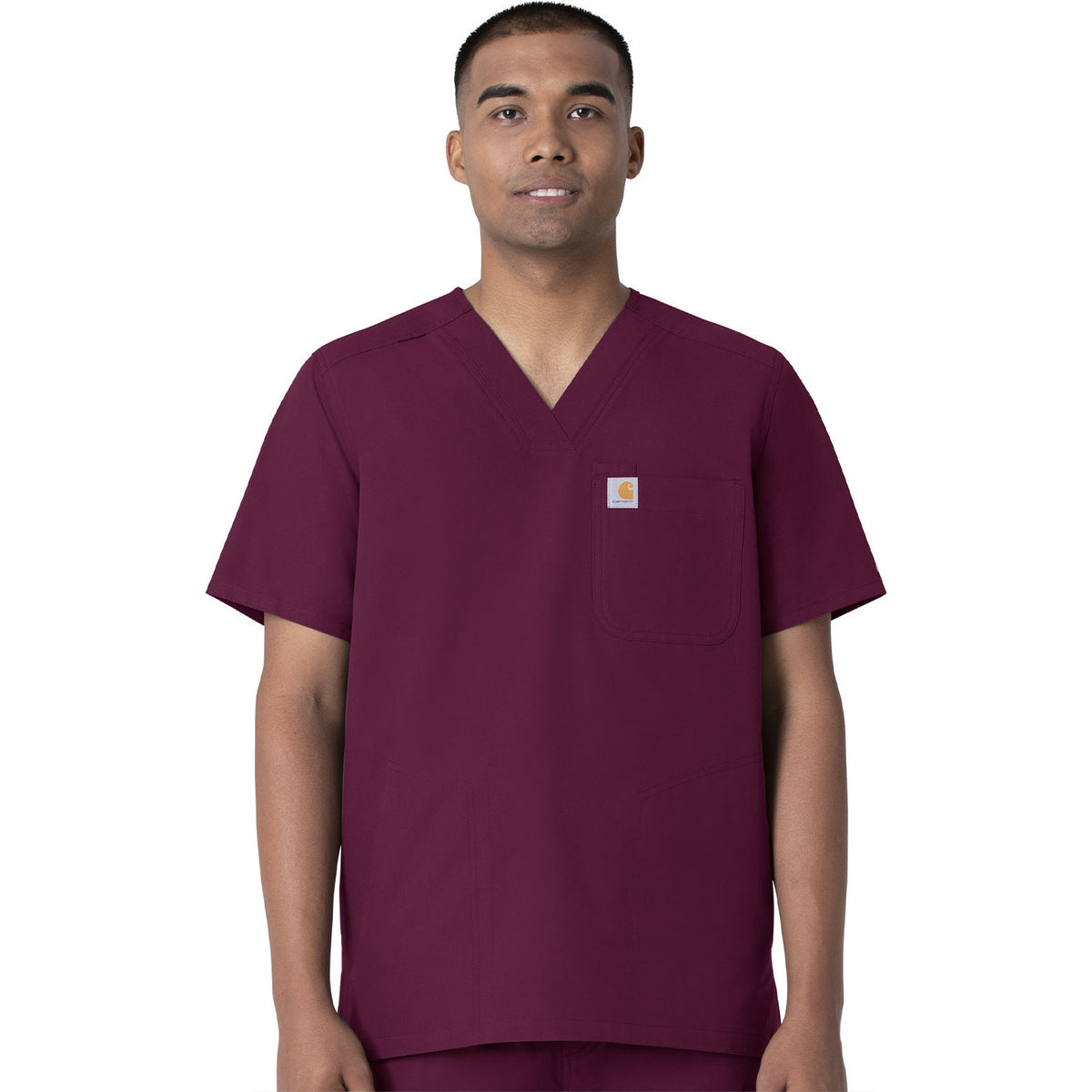 Carhartt Scrubs Force Essentials Men's Four-Pocket Modern Fit V-Neck Top