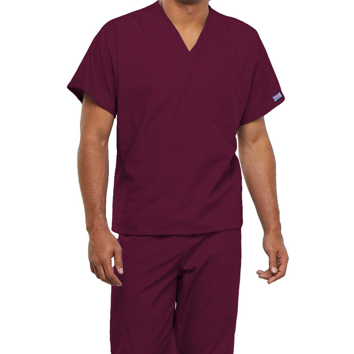 Cherokee Workwear Originals Unisex 1-Pocket V-Neck Top