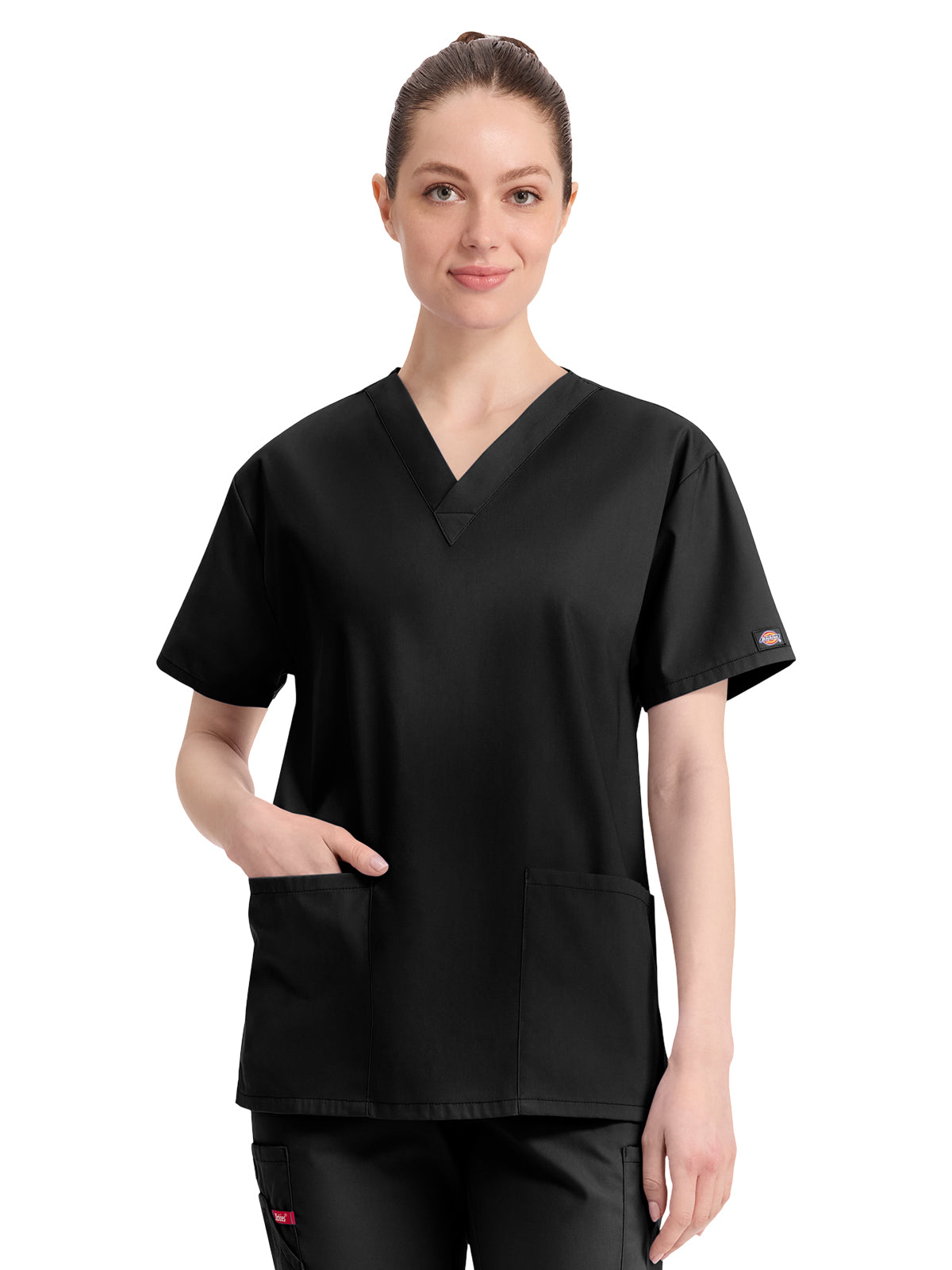 Dickies Medical EDS Signature Women's 3-Pocket V-Neck Top
