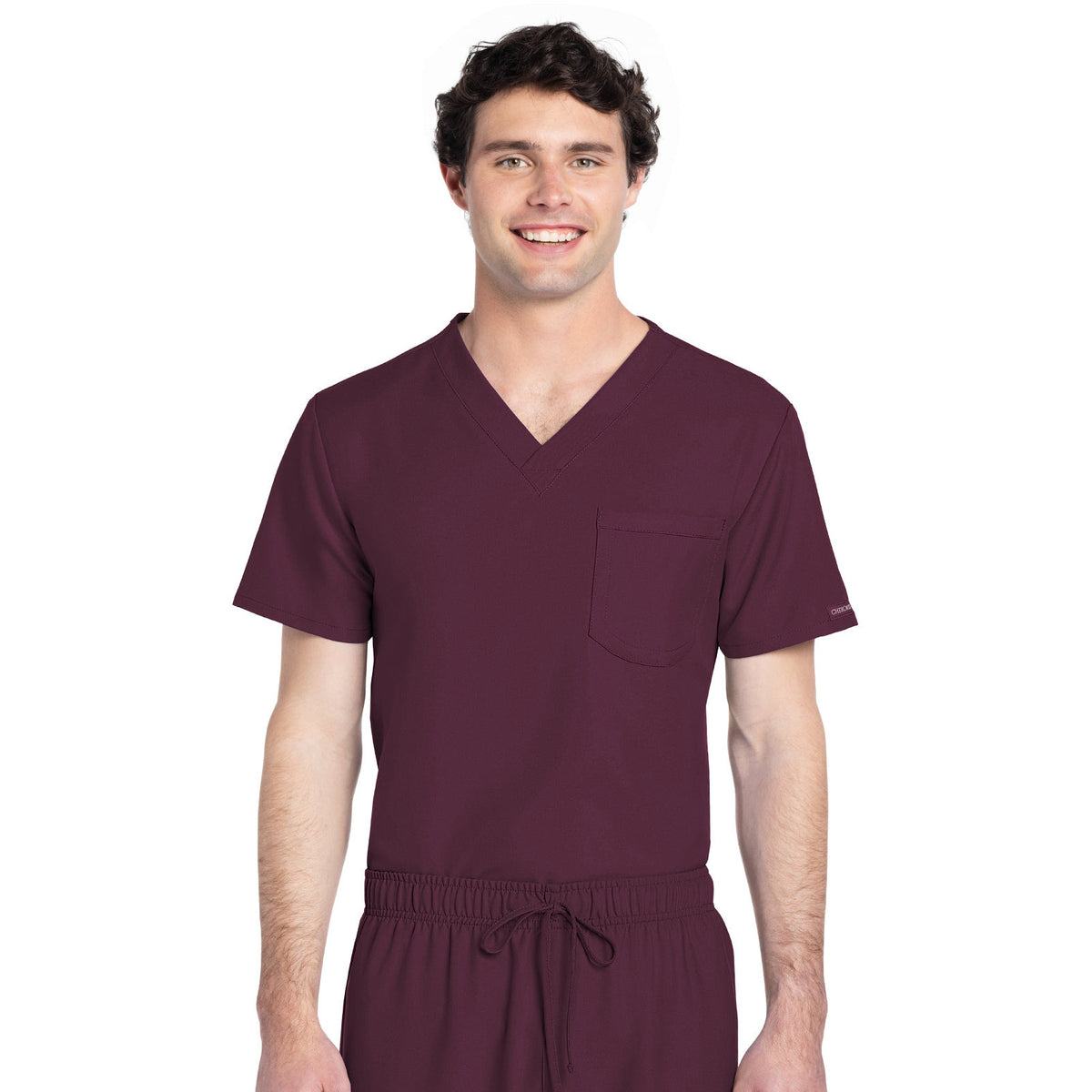 Cherokee Workwear Originals Ultra Unisex 1-Pocket V-Neck Top