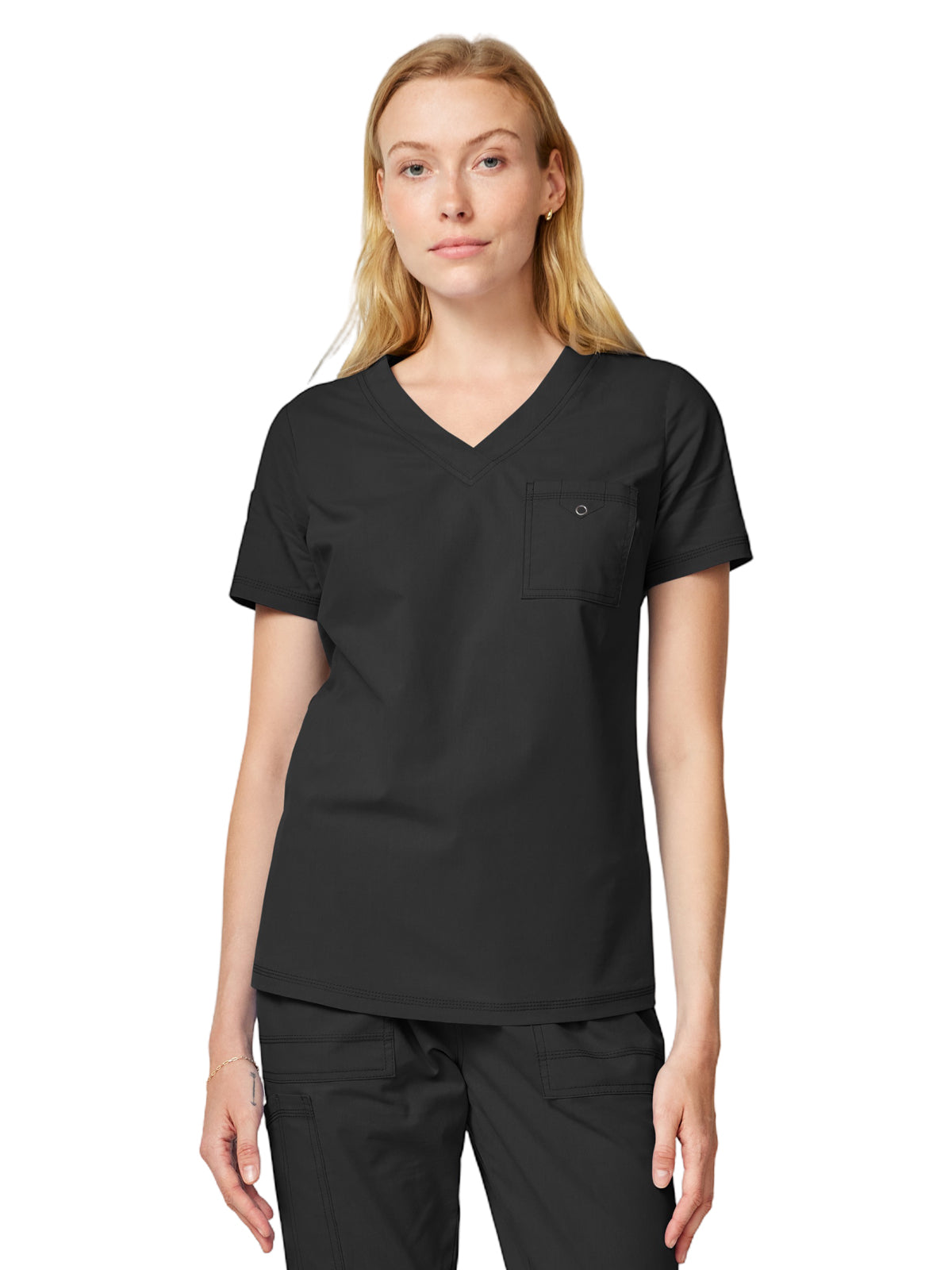 Dickies Medical Forge Women's 1-Pocket V-Neck Tuck-In Scrub Top