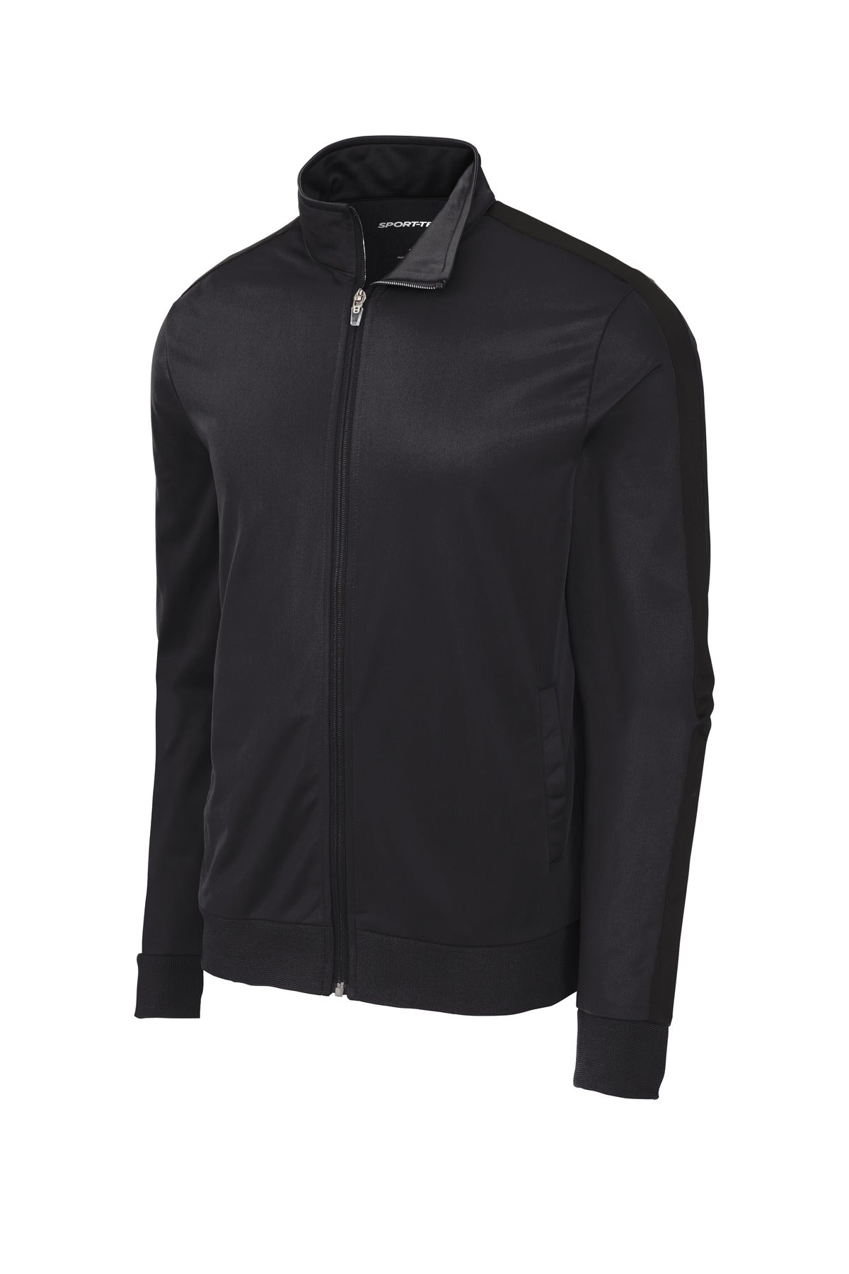 Sport-Tek Tricot Sleeve Stripe Track Jacket