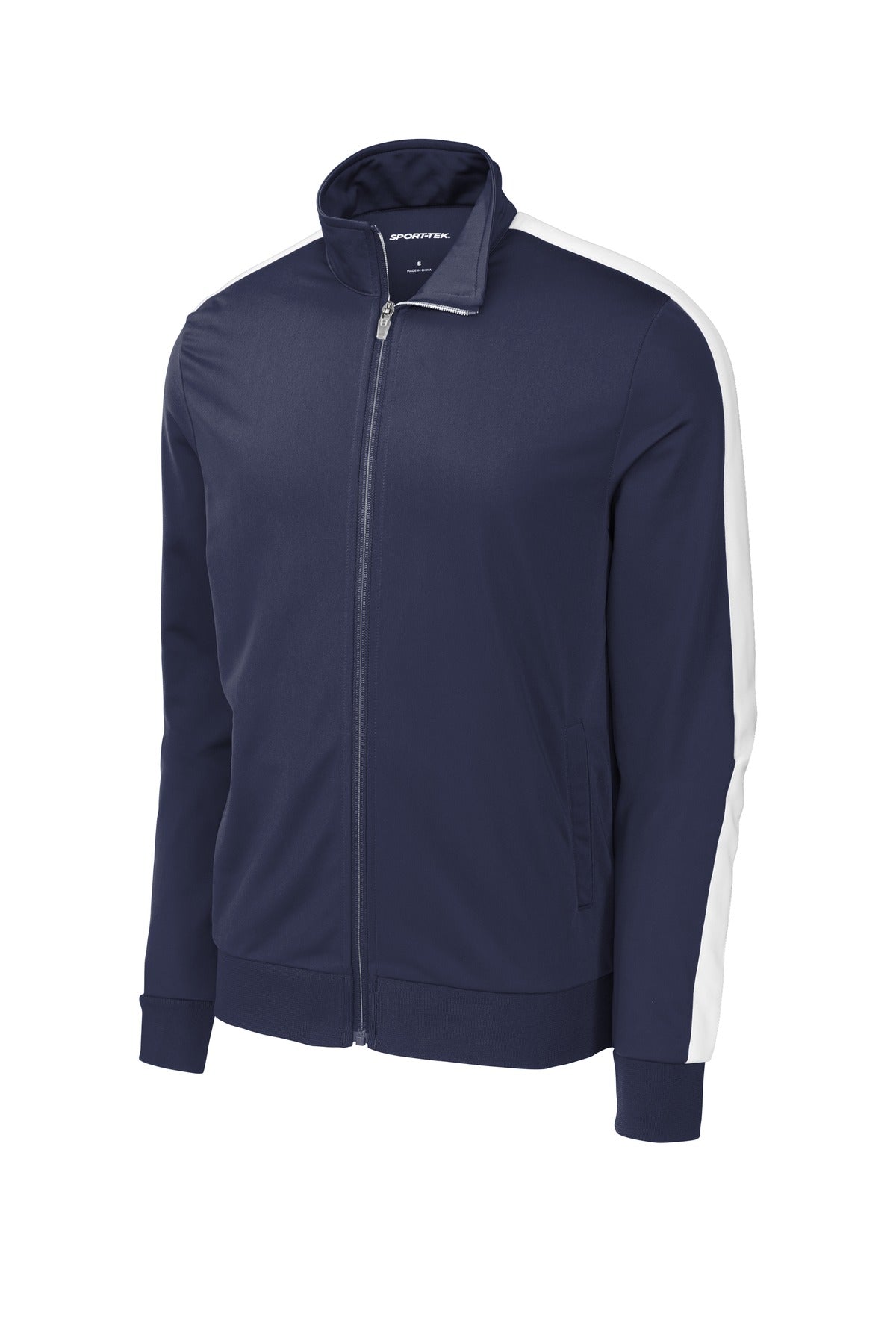Sport-Tek Tricot Sleeve Stripe Track Jacket