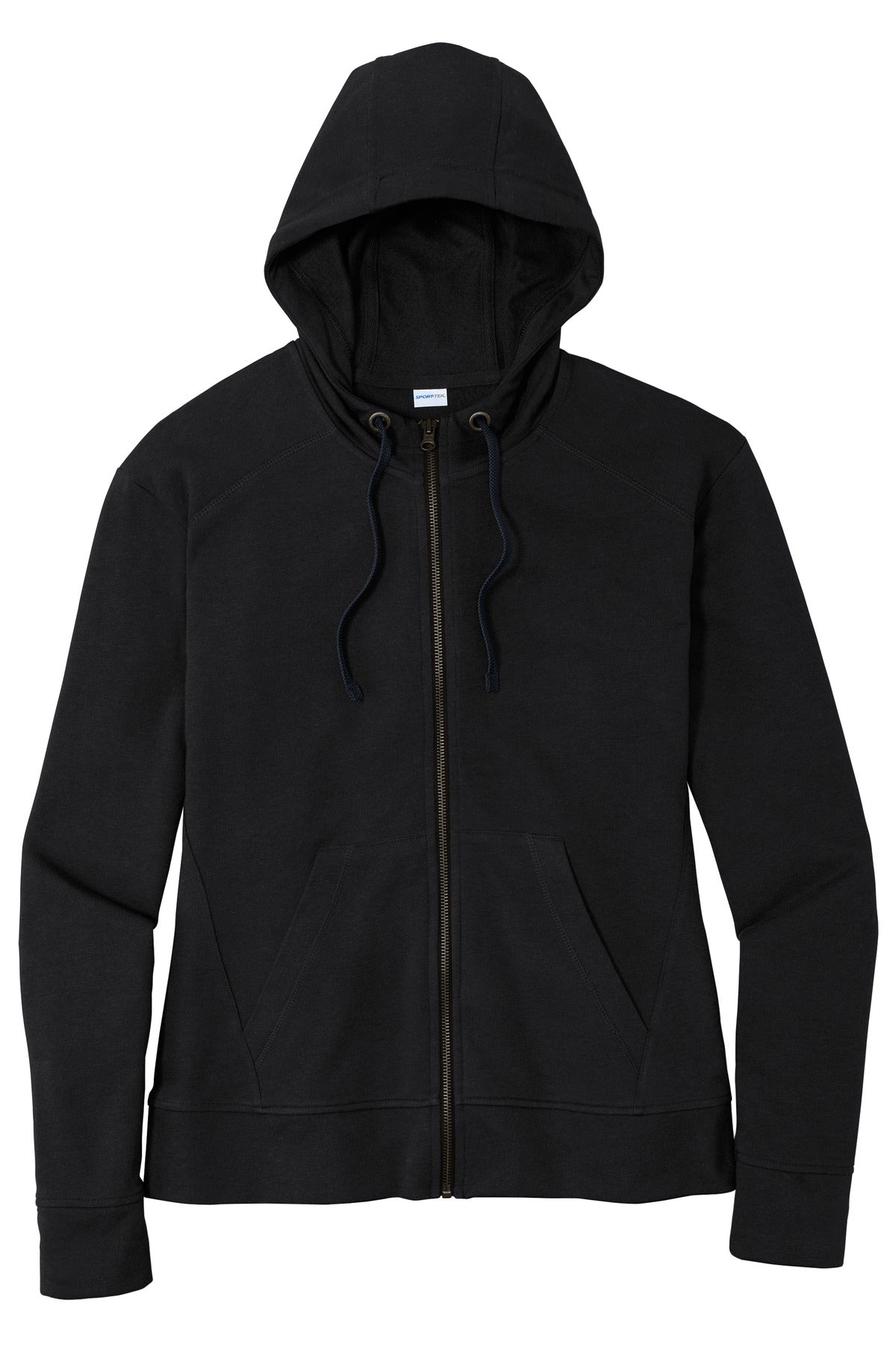 Sport-Tek Women's PosiCharge Tri-Blend Wicking Fleece Full-Zip Hooded Jacket