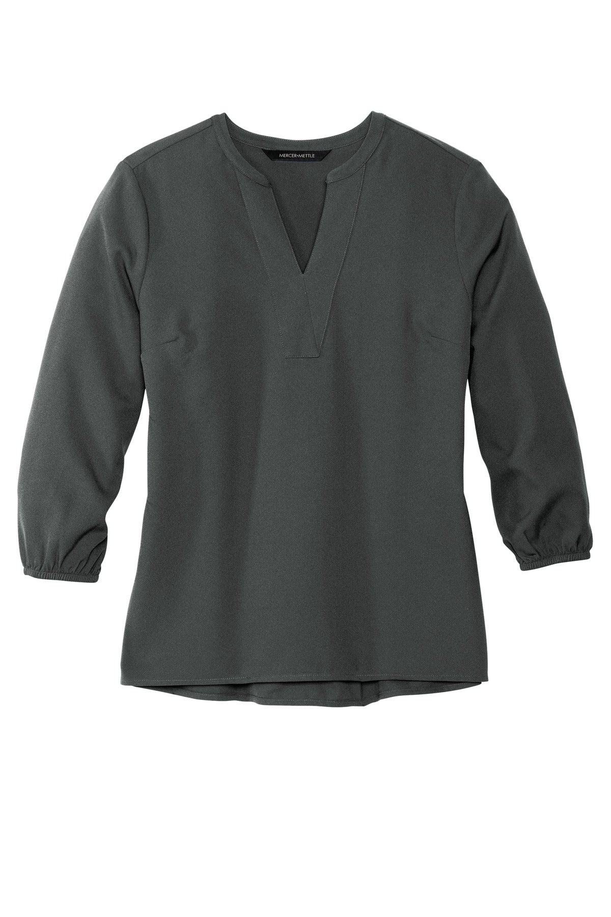 Mercer+Mettle Women's Stretch Crepe 3/4-Sleeve Blouse