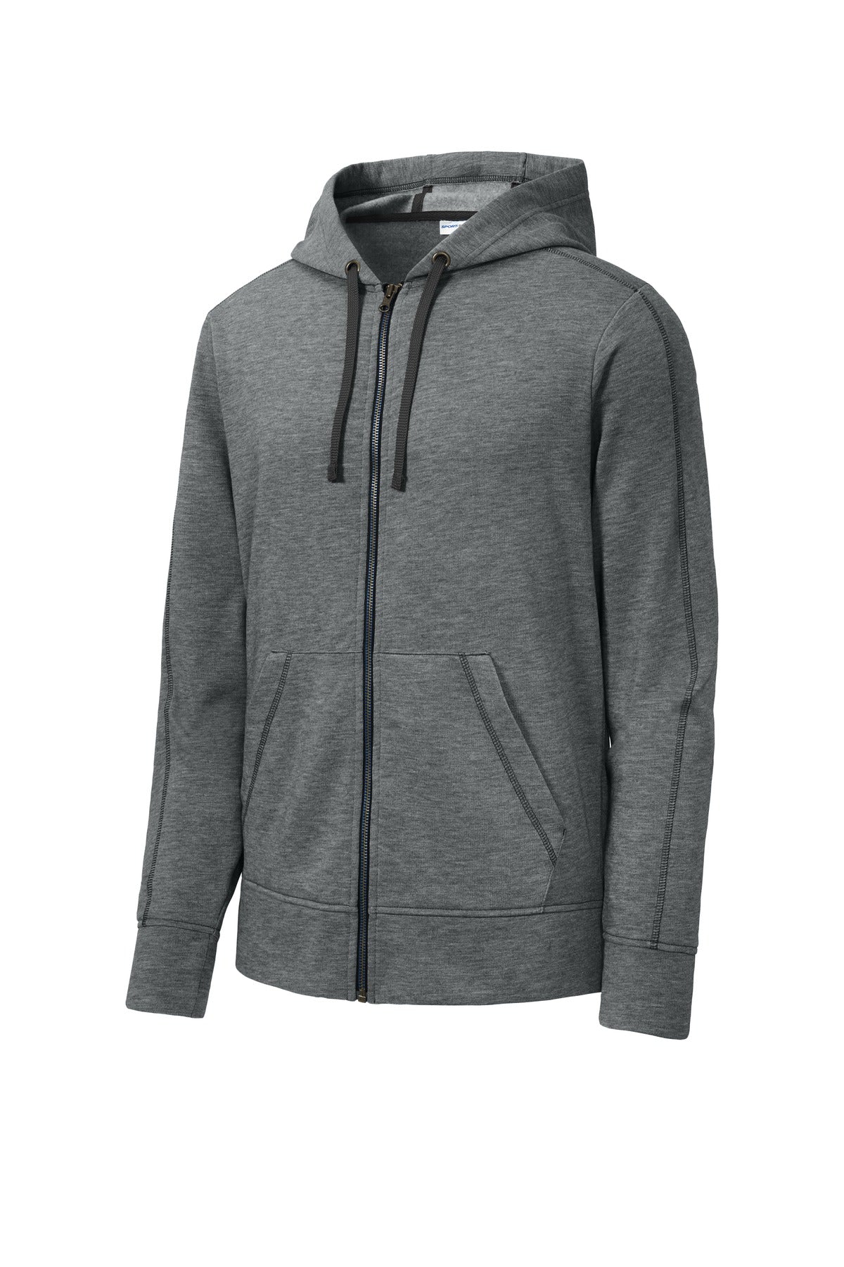 Sport-Tek PosiCharge Tri-Blend Wicking Fleece Full-Zip Hooded Jacket