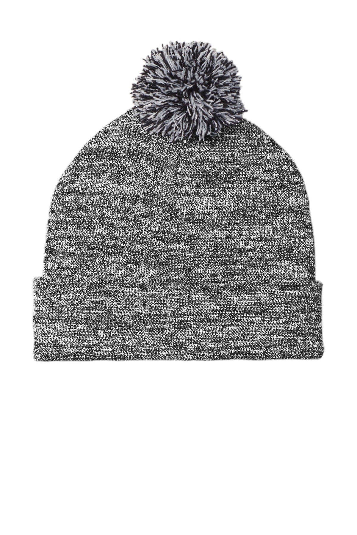 Sport-Tek Heather Pom Pom Beanie