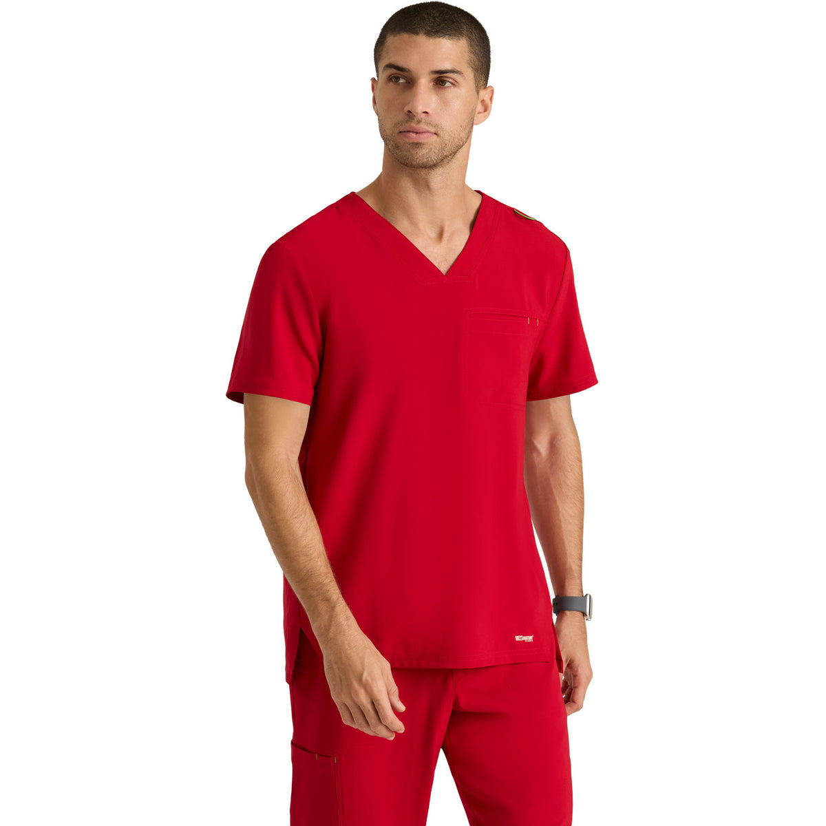 Barco Grey's Anatomy Evolve Men's Piped V-Neck Journey Top