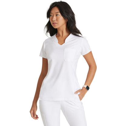 Barco Grey's Anatomy Evolve Women's Banded-V-Neck Sway Tuck-In Top
