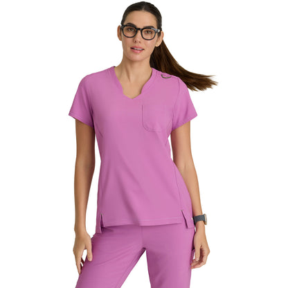 Barco Grey's Anatomy Evolve Women's Banded-V-Neck Sway Tuck-In Top