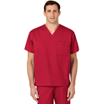 Wink WORK Unisex Double-Pocket V-Neck Top