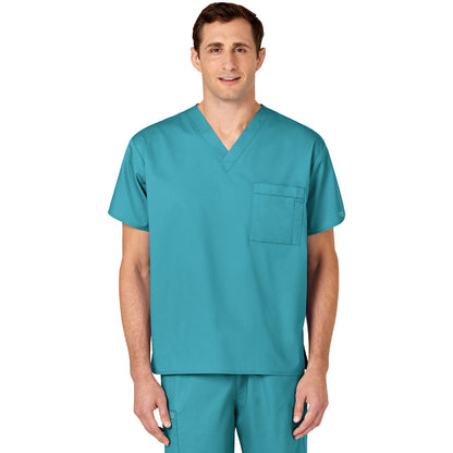 Wink WORK Unisex Double-Pocket V-Neck Top