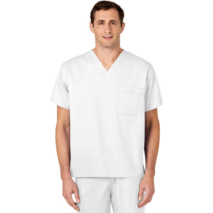 Wink WORK Unisex Double-Pocket V-Neck Top