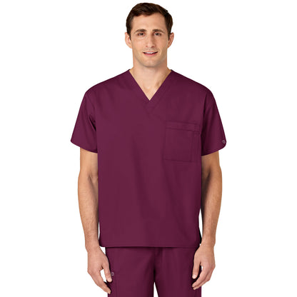 Wink WORK Unisex Double-Pocket V-Neck Top