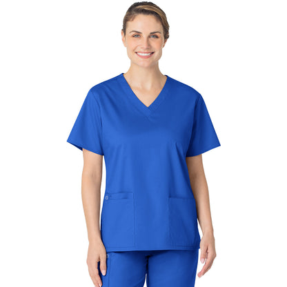 Wink WORK Women's Four-Pocket V-Neck Top