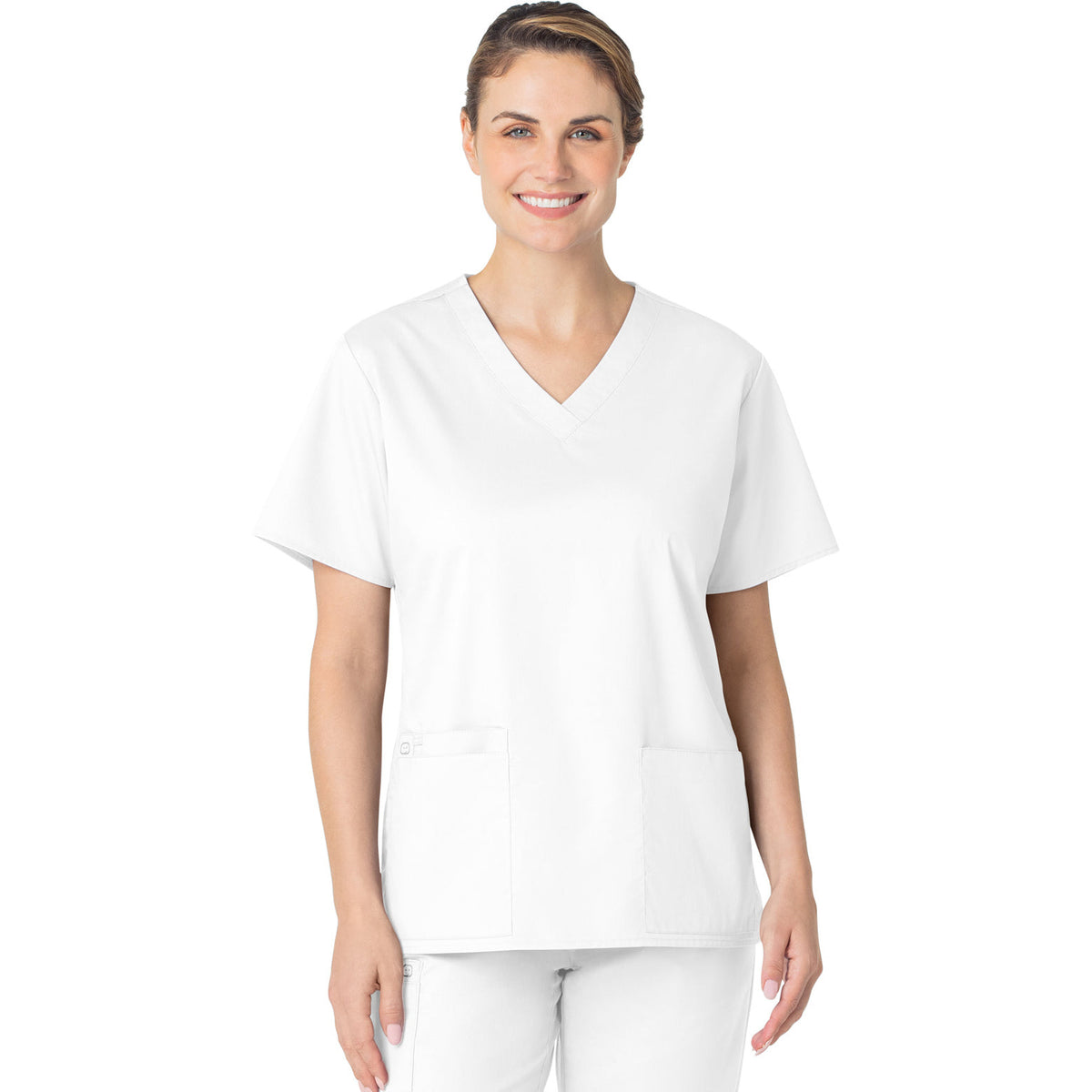 Wink WORK Women's Four-Pocket V-Neck Top