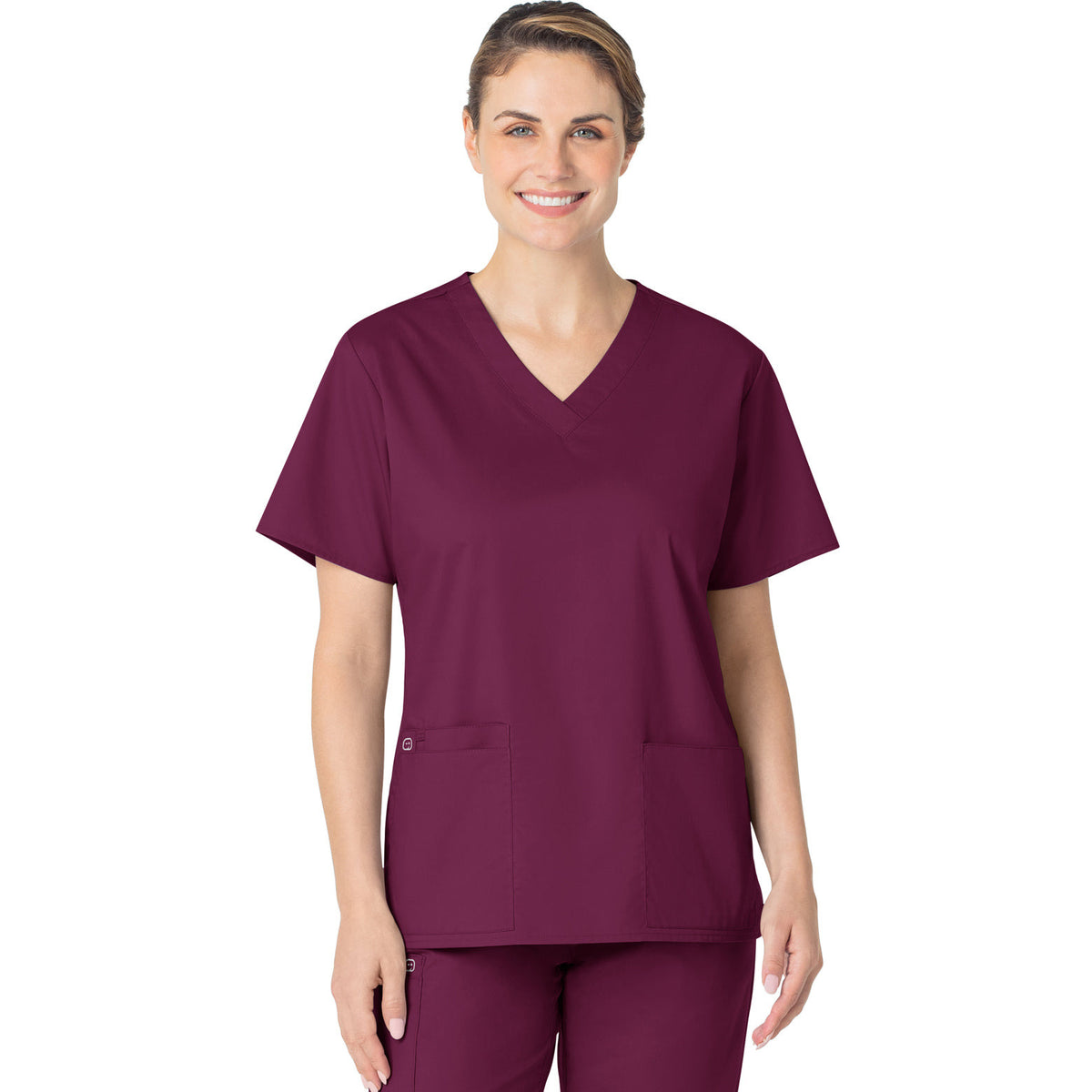 Wink WORK Women's Four-Pocket V-Neck Top
