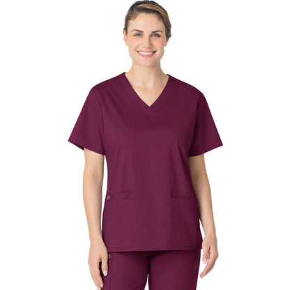 Wink WORK Women's Four-Pocket V-Neck Top