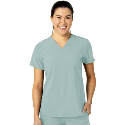 Wink W123 Women's Three-Pocket Flex-N-Reach V-Neck Top