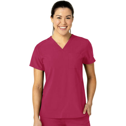 Wink W123 Women's Three-Pocket Flex-N-Reach V-Neck Top