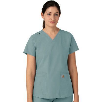 Carhartt Scrubs Force Essentials Women's Five-Pocket Modern Fit V-Neck Top