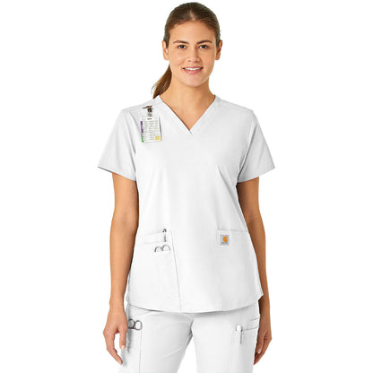 Carhartt Scrubs Force Essentials Women's Five-Pocket Modern Fit V-Neck Top