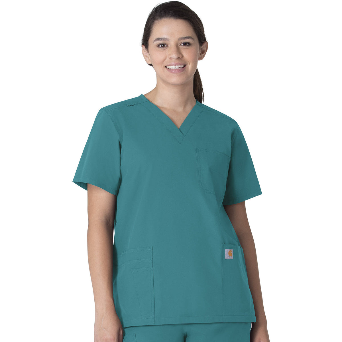 Carhartt Scrubs Force Essentials Unisex Seven-Pocket Modern Fit V-Neck Top