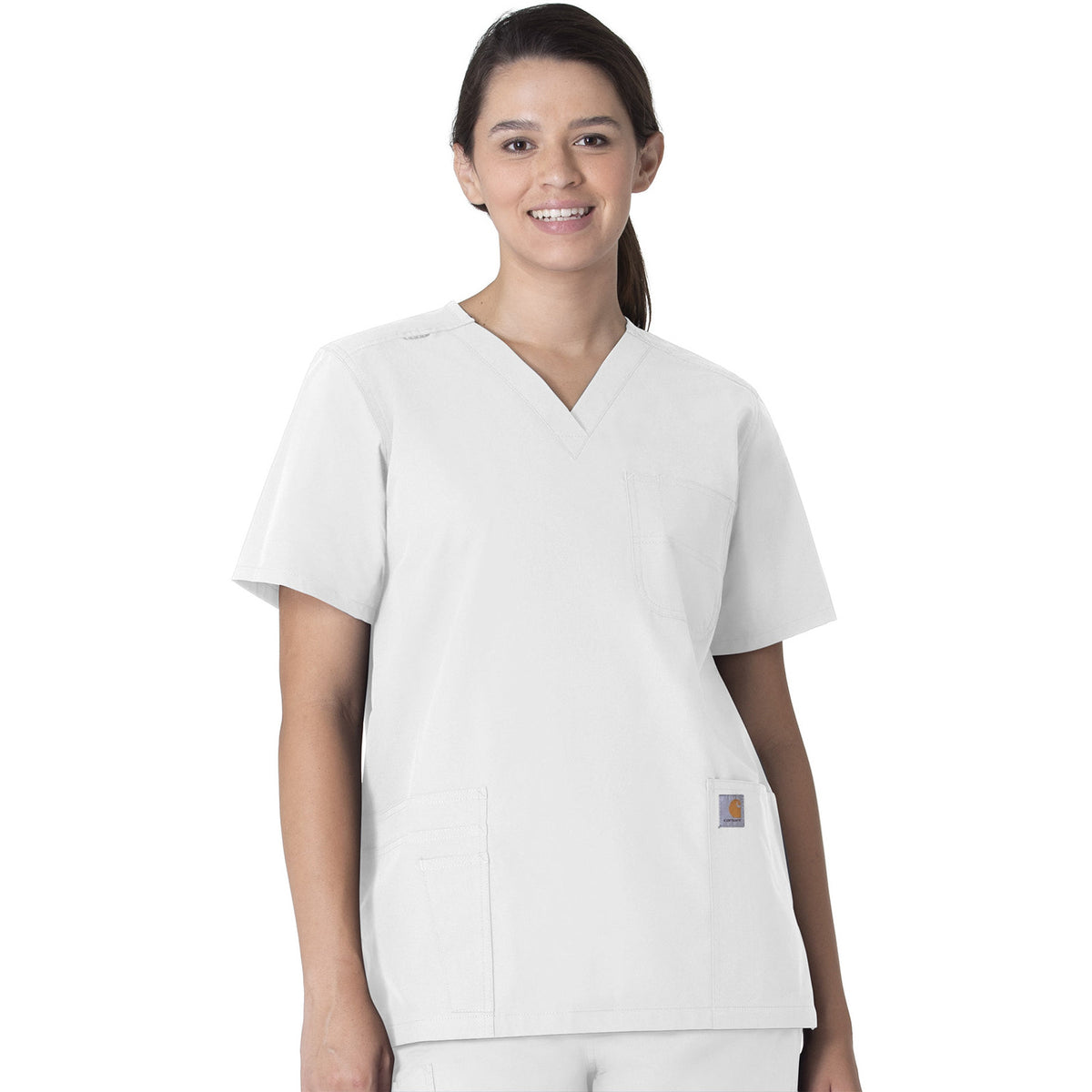 Carhartt Scrubs Force Essentials Unisex Seven-Pocket Modern Fit V-Neck Top