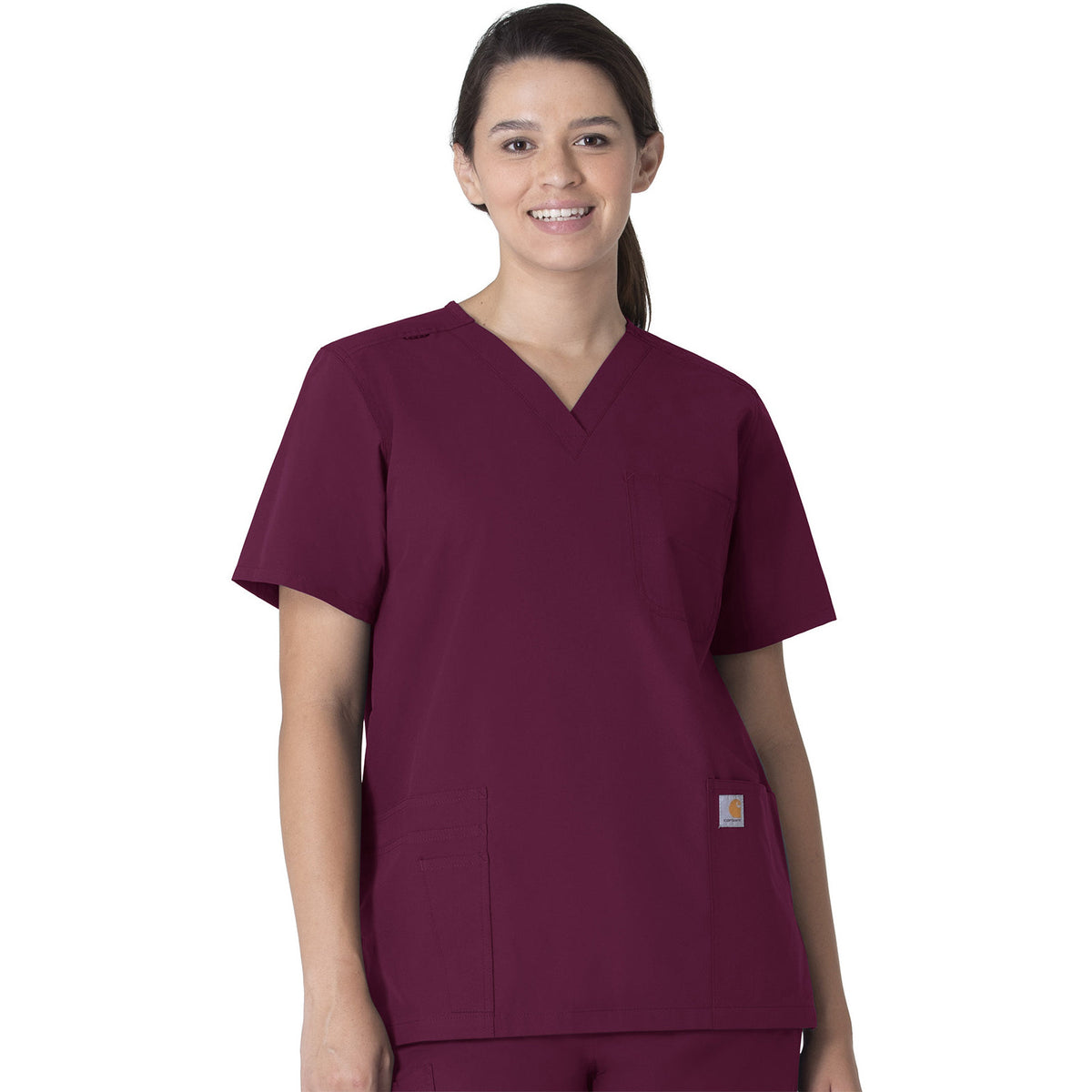 Carhartt Scrubs Force Essentials Unisex Seven-Pocket Modern Fit V-Neck Top