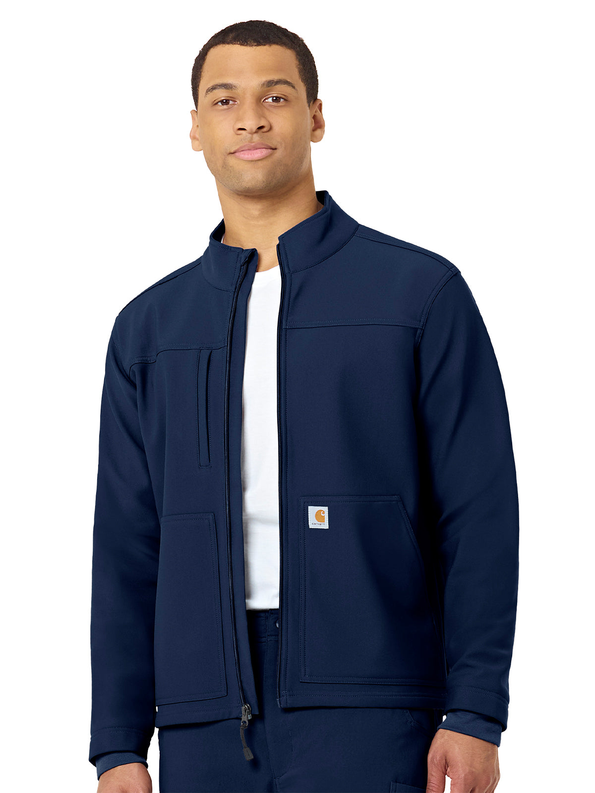 Carhartt Scrubs Rugged Flex Peak Men's Three-Pocket Bonded Fleece Jacket