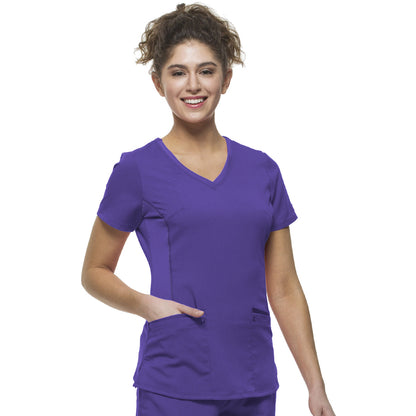 Healing Hands HH Purple Label Women's 2-Pocket Juliet Stylish V-Neck Top
