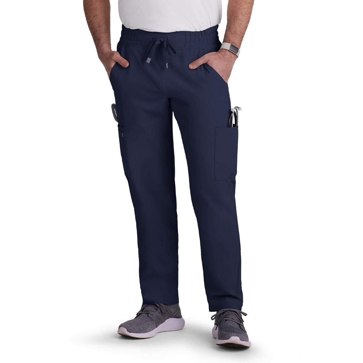 KOI Cureology Men's 6-Pocket Drawstring Elastic Waist Neuro Pant
