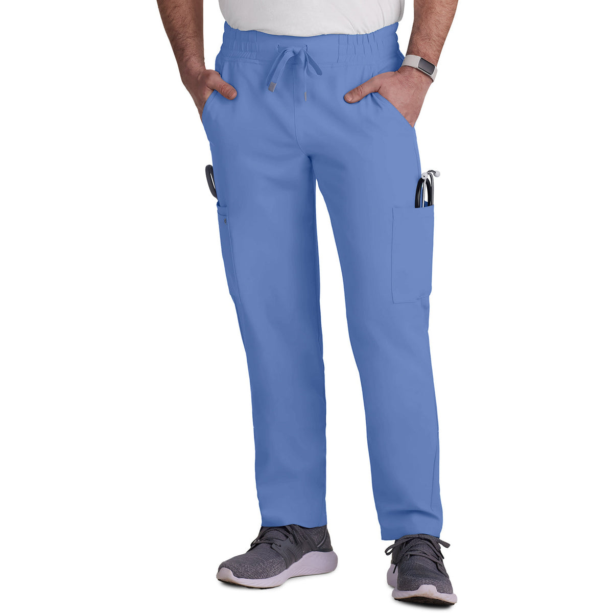KOI Cureology Men's 6-Pocket Drawstring Elastic Waist Neuro Pant