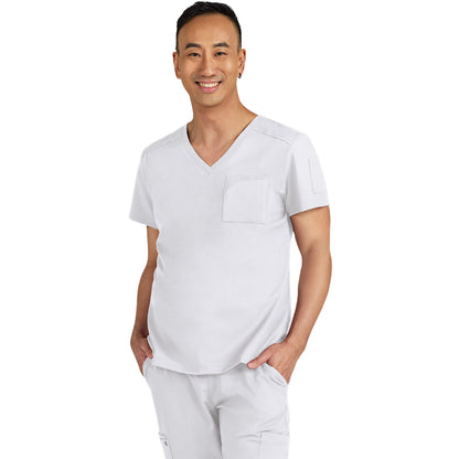 KOI Cureology Men's Chest Pocket V-Neck Arthro Top
