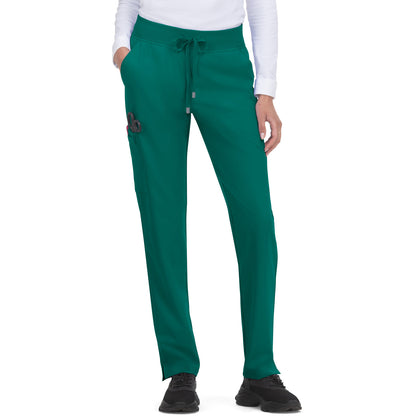 KOI Cureology Women's 7-Pocket Drawstring Elastic Waist Atria Pant