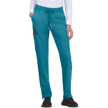 KOI Cureology Women's 7-Pocket Drawstring Elastic Waist Atria Pant