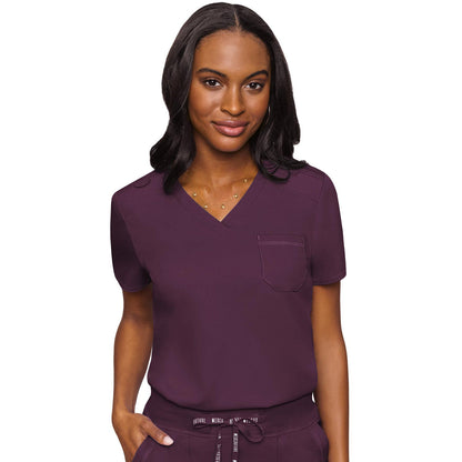 Med Couture MC Touch Women's 1-Pocket V-Neck Top