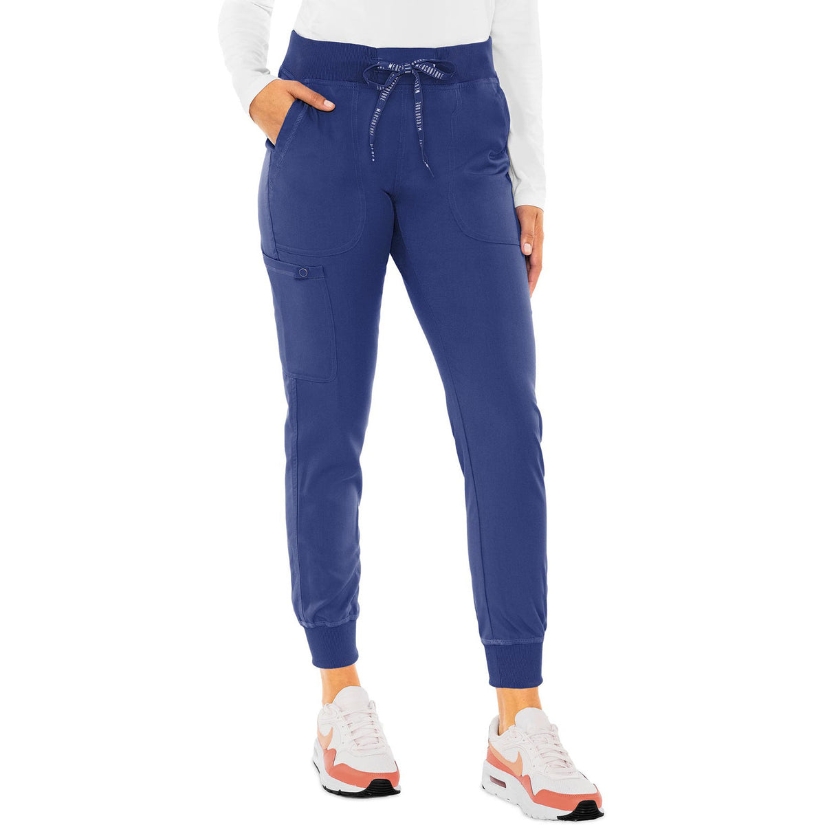 Med Couture MC Touch Women's 5-Pocket Rib-Knit Waistband Pant
