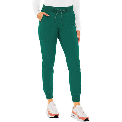 Med Couture MC Touch Women's 5-Pocket Rib-Knit Waistband Pant