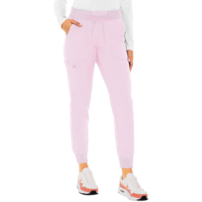 Med Couture MC Touch Women's 5-Pocket Rib-Knit Waistband Pant