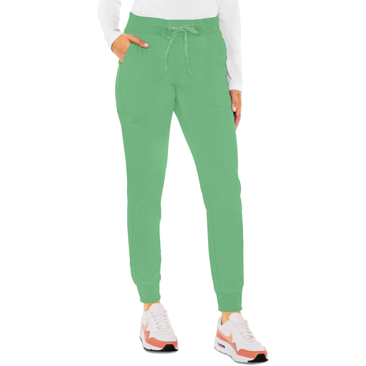Med Couture MC Touch Women's 5-Pocket Rib-Knit Waistband Pant