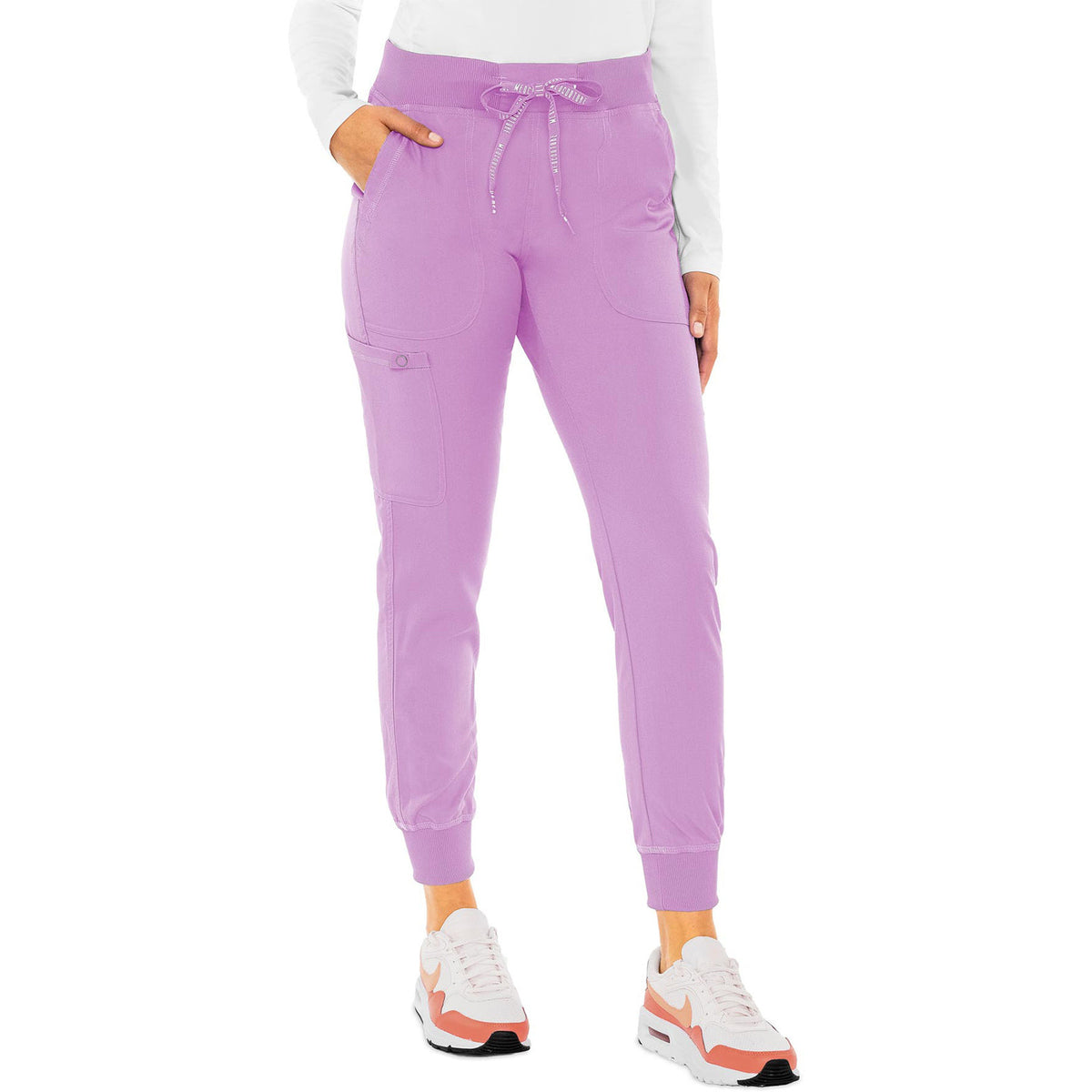 Med Couture MC Touch Women's 5-Pocket Rib-Knit Waistband Pant