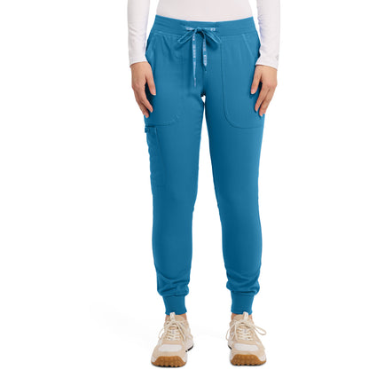 Med Couture MC Touch Women's 5-Pocket Rib-Knit Waistband Pant