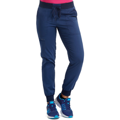 Med Couture MC Touch Women's 5-Pocket Rib-Knit Waistband Pant