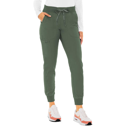 Med Couture MC Touch Women's 5-Pocket Rib-Knit Waistband Pant