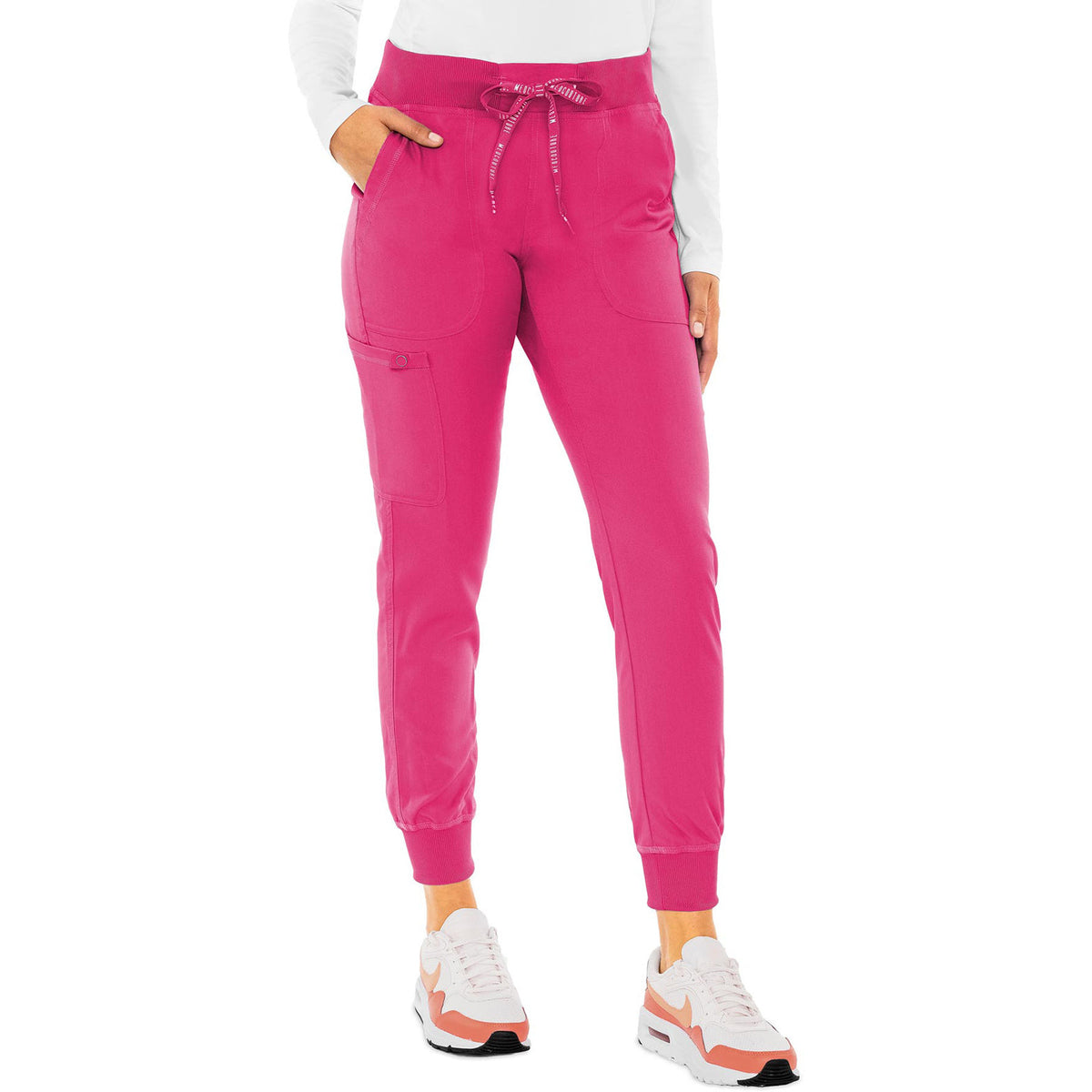 Med Couture MC Touch Women's 5-Pocket Rib-Knit Waistband Pant