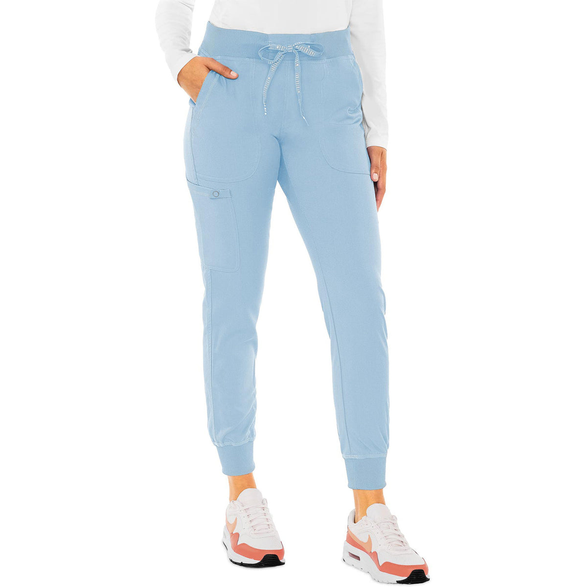 Med Couture MC Touch Women's 5-Pocket Rib-Knit Waistband Pant
