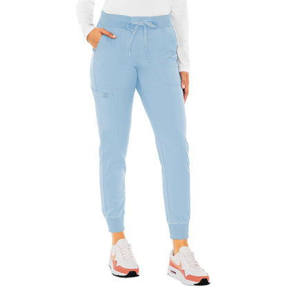 Med Couture MC Touch Women's 5-Pocket Rib-Knit Waistband Pant