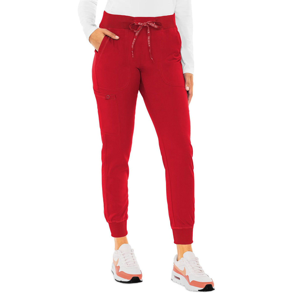 Med Couture MC Touch Women's 5-Pocket Rib-Knit Waistband Pant